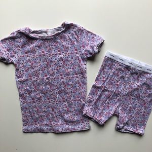 Gap | toddler girls floral pajama pj shorts set